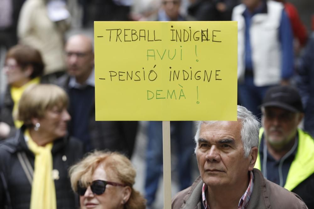 Manifestació a Girona contra el pla de pensions paneuropeus