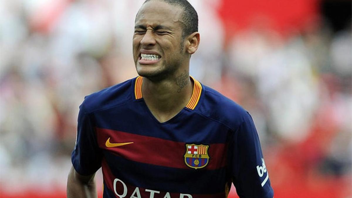 Neymar, en un partido con el Barça