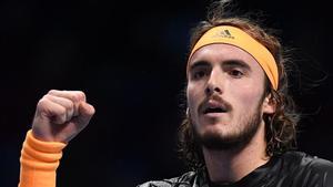 aguasch50936869 greece s stefanos tsitsipas celebrates winning a game as he 191116171413