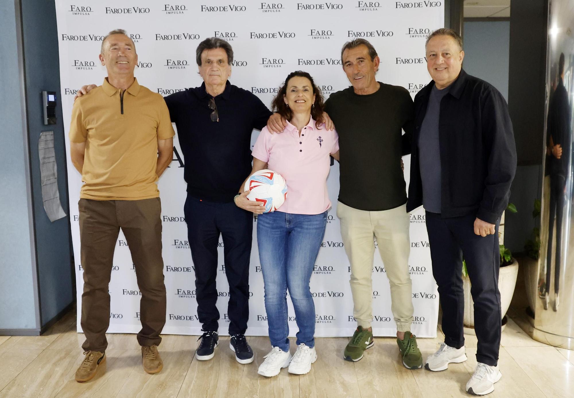 Encuentro de exjugadores y capitanes del Celta con suscriptores de FARO