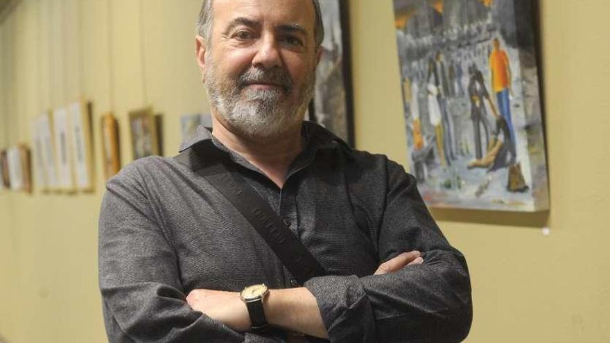 Acuarelas y óleos del pintor Luis A. Julián Morales decoran el Club del Mar  - La Opinión de A Coruña