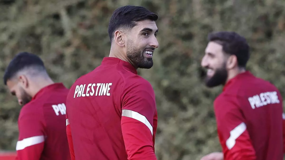 Hamed, futbolista palestino, espera "un día histórico" ante Euskadi para dar voz a su pueblo