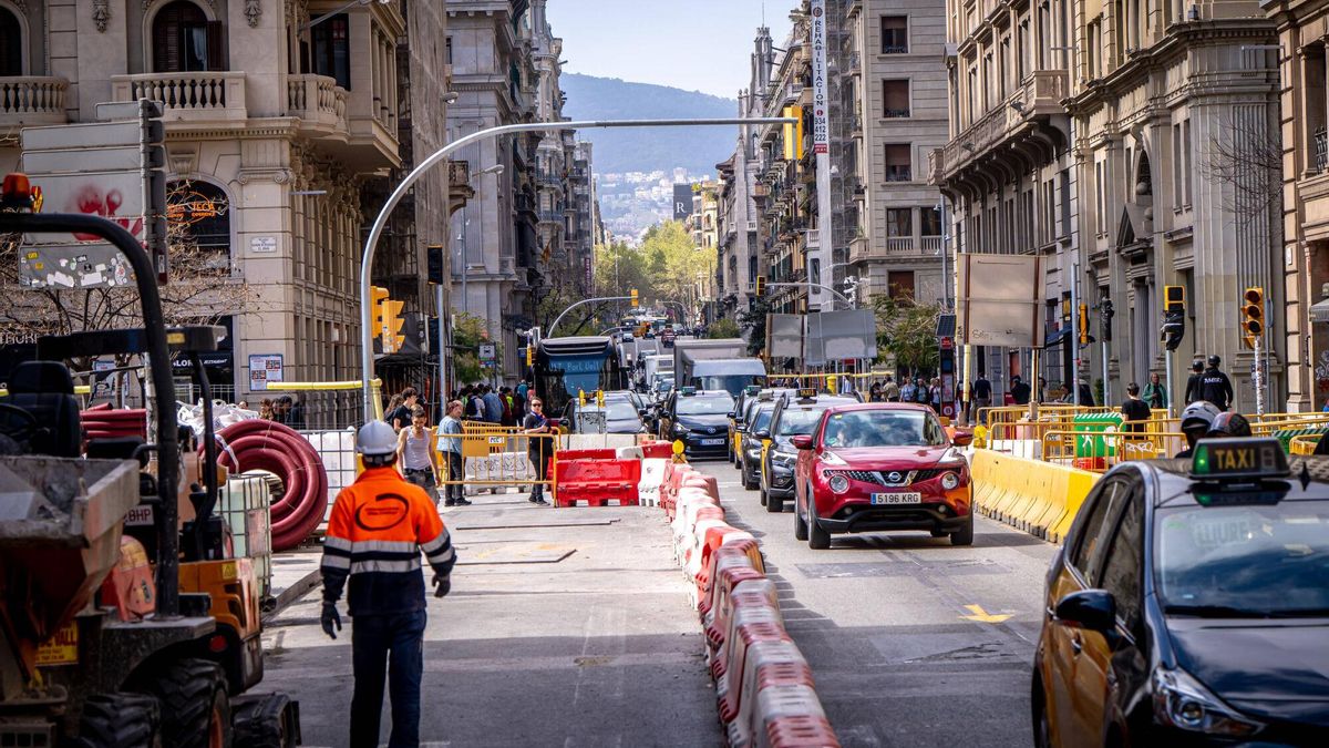 Imágenes de las obras en Via Laietana