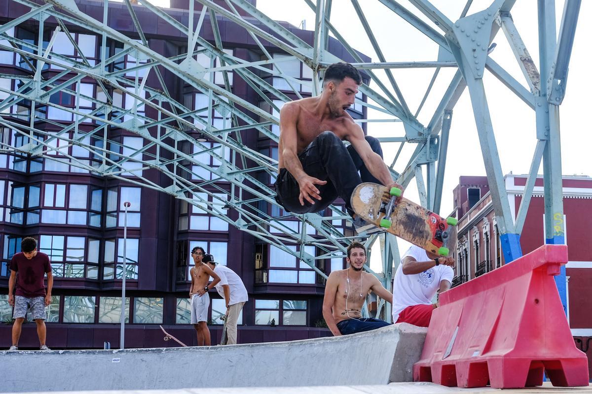 Skatepark de El Refugio tras la remodelación de 2019.