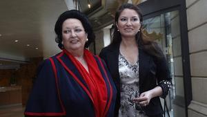 Montserrat Caballé y su hija, Montserrat Martí, en el 2007.