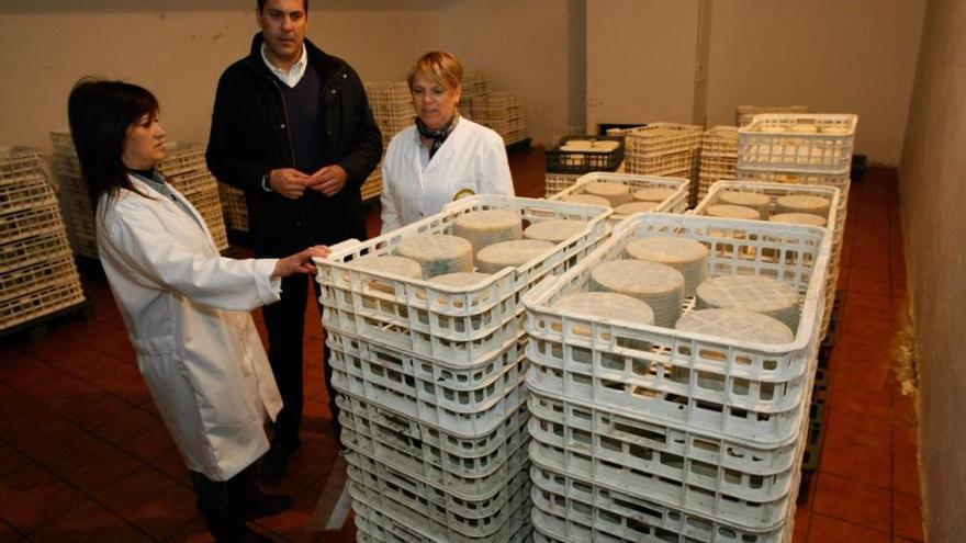 Alberto Castro visita la quesería &quot;La flor de La Hiniesta&quot; con motivo del Día Internacional de la Mujer Trabajadora