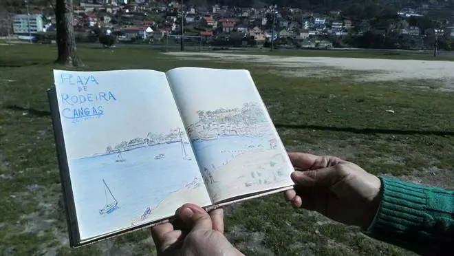 En busca de la autora de un bloc de dibujos