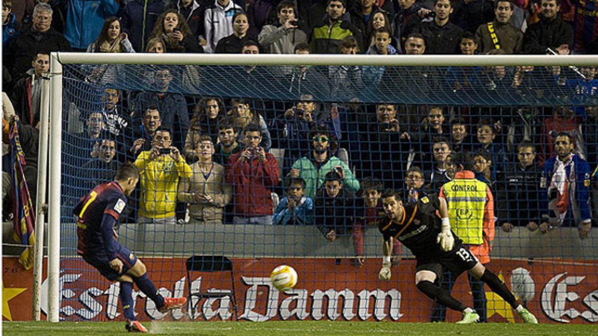 Villa marca el penalti decisivo que ha dado la Copa Catalunya al Barça