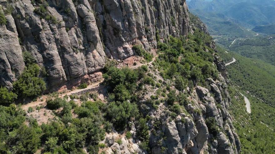 El Camí de les Feixades, el lugar del accidente