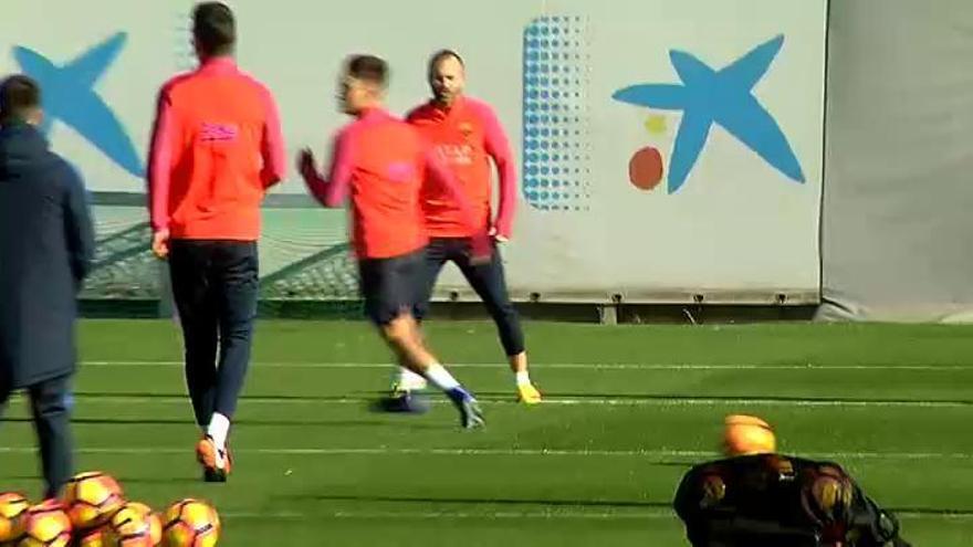 Último entrenamiento antes del Clásico