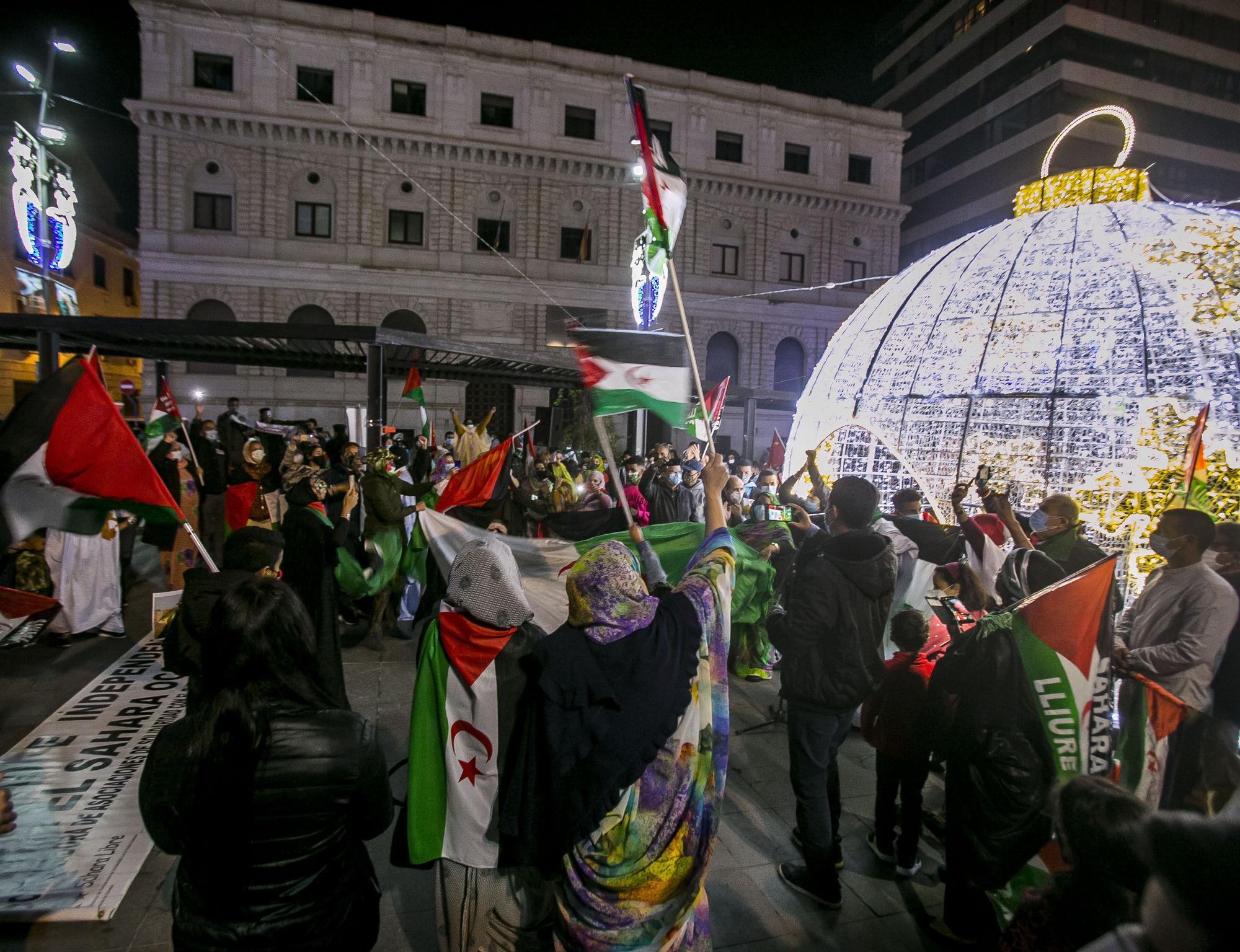 Más de 300 personas incumplen las medidas en una concentración de apoyo al pueblo saharaui