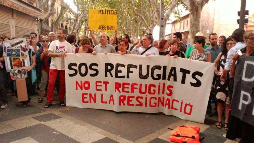 La manifestación transcurrió por el centro de Palma.