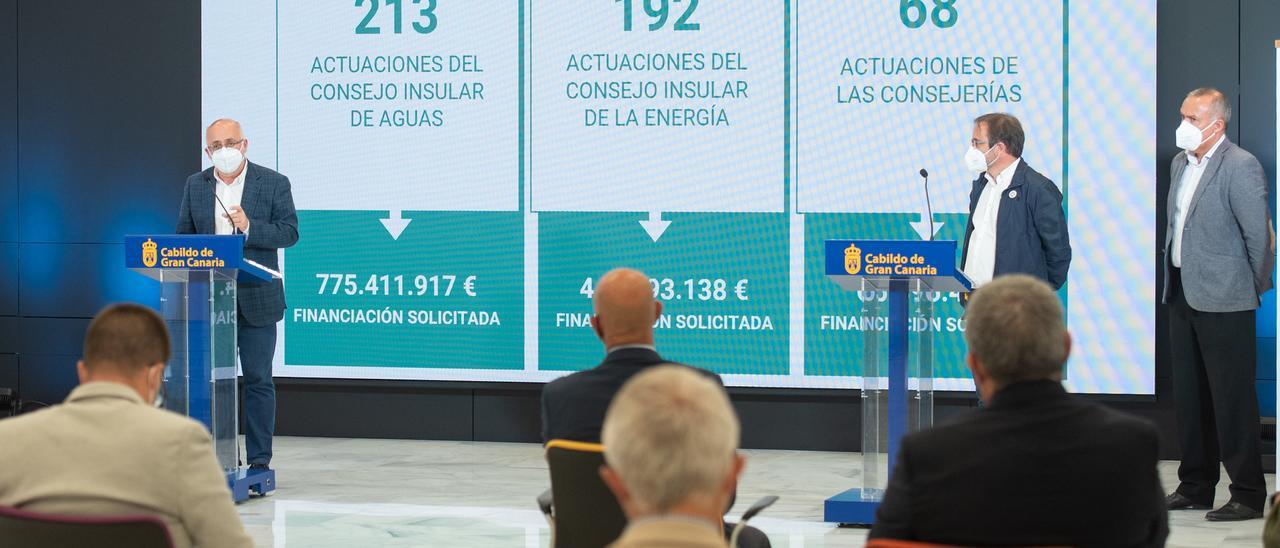 Presentación de proyectos energéticos del Cabildo para aspirar a fondos europeos