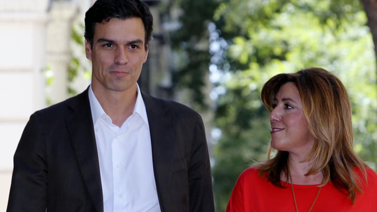 Pedro Sánchez y Susana Díaz, el pasado julio en Madrid.