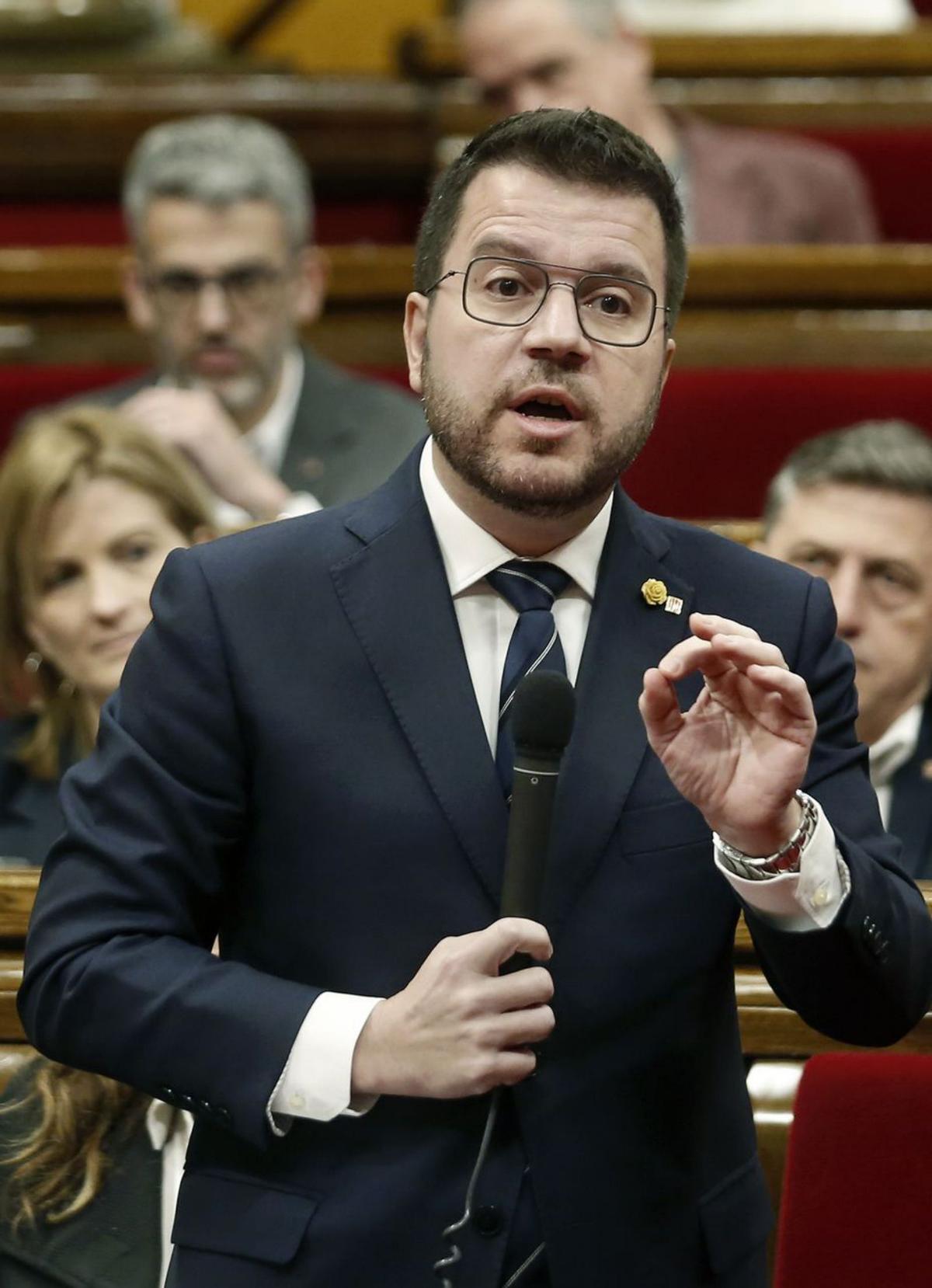 Aragonès relega el referèndum i fia el mandat a l’autogovern