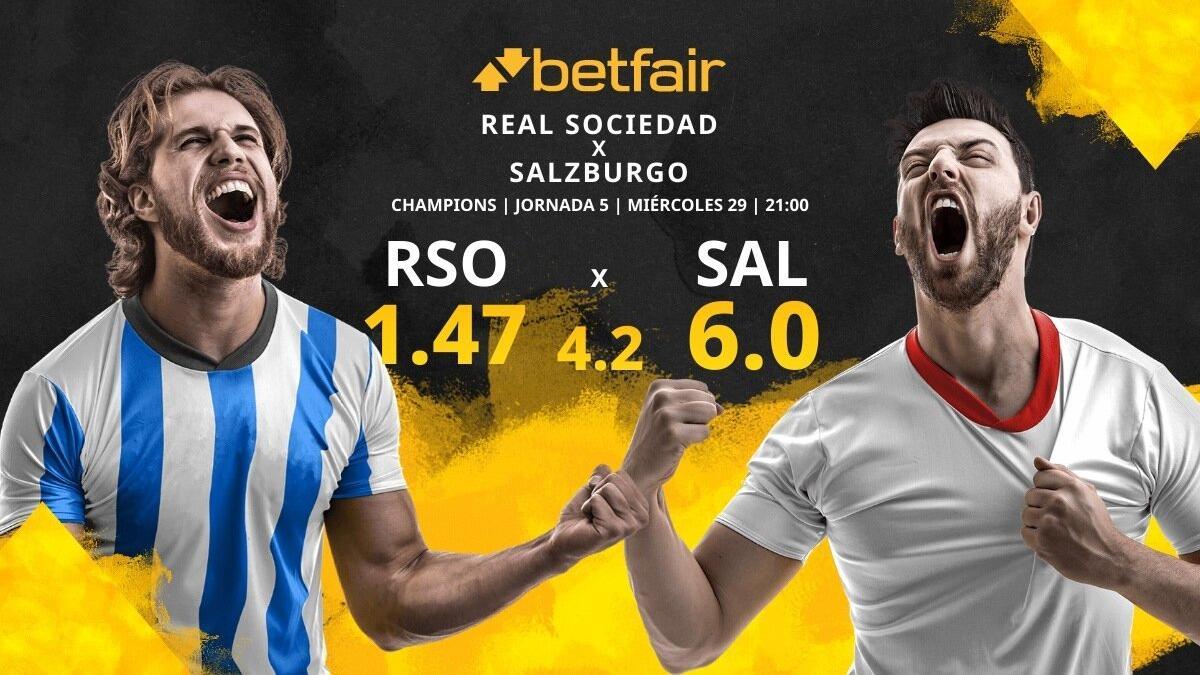 Real Sociedad vs. RB Salzburgo: horario, TV, estadísticas, clasificación y pronósticos