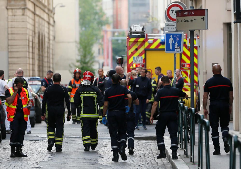 Las imágenes tras el atentado de Lyon.