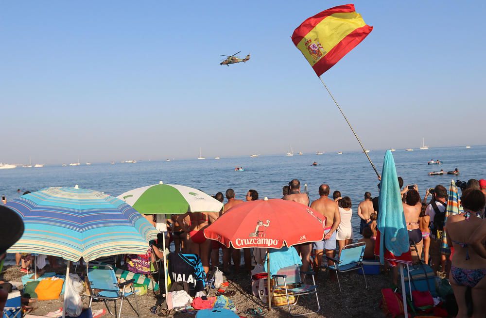 La jornada del sábado estuvo marcada por un espectáculo al atardecer sobre las playas de la localidad torreña