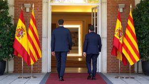 Pedro Sánchez y Pere Aragonès en una imagen de archivo.