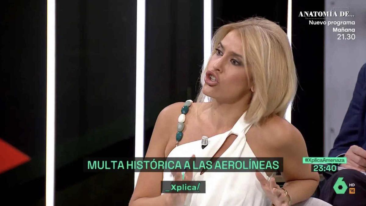 Afra Blanco carga contra las aerolíneas low cost tras ser sancionadas con una multa millonaria: &quot;Que no pongan excusitas&quot;