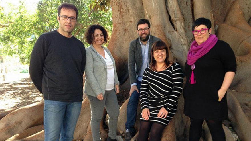 Miquel Oliver, Joana Aina Campomar, Toni Noguera, Bel Busquets i Mercè Bujosa.