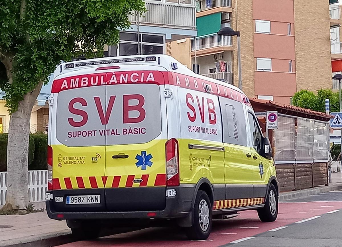 Imagen de una ambulancia de Soporte Vital Básico