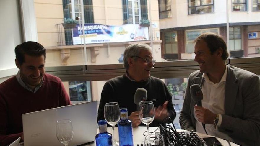 Francesc Arnau, ayer en la tertulia en el Restaurante Los Mellizos.