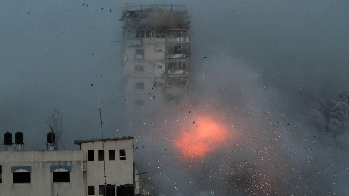 Las imágenes de los ataques entre las milicias de Gaza e Israel.