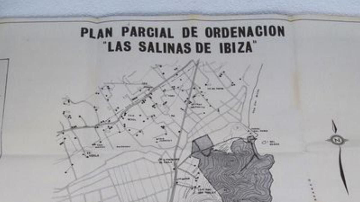 Ámbito urbanizable de ses Salines de Ibiza, según el proyecto de Ibifor de 1975. F   | FORMENTERA.ES 