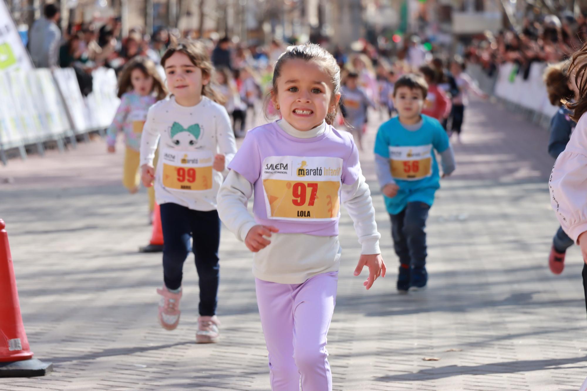 Las mejores imágenes de la maratón infantil en Castelló