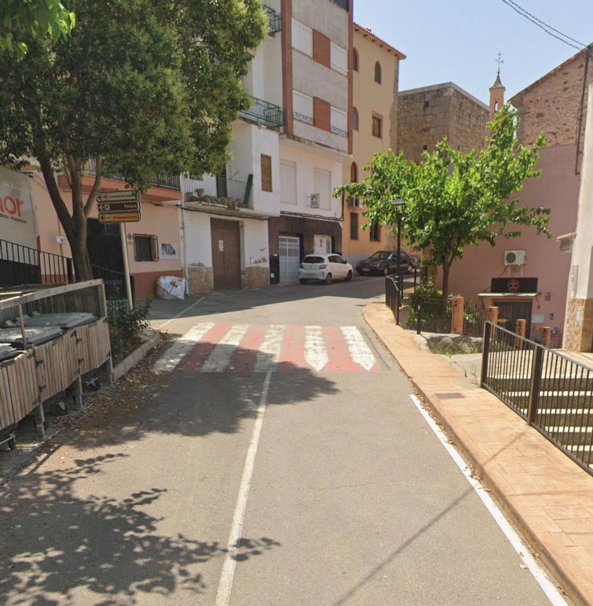 El punto exacto de Cirat donde la vecina de 91 años sufrió el presunto robo con violencia el sábado pasado.