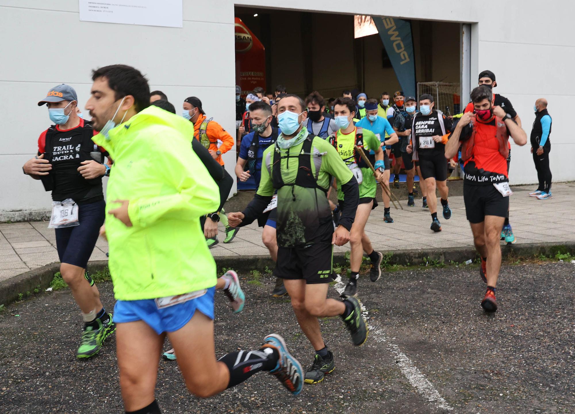 Correr contra viento, lluvia y montaña en A Groba