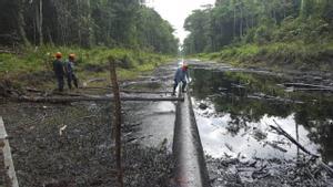 Derrame de crudo en la Amazonía peruana, en 2017.