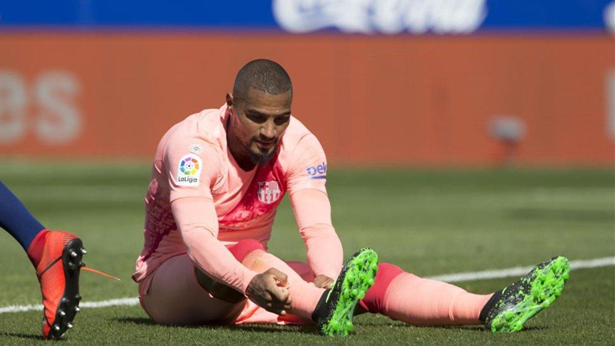 Boateng, vistiendo la camiseta del Barça