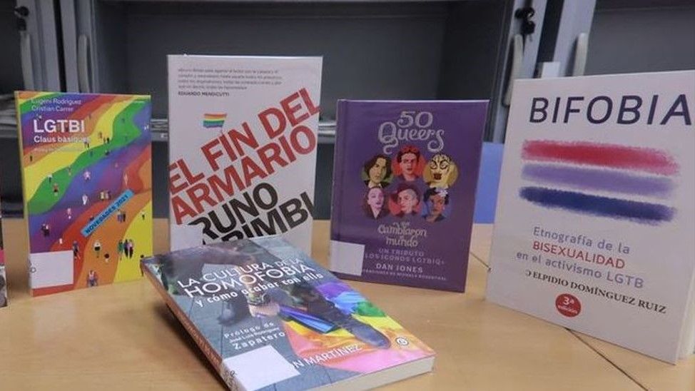 Algunos de los libros LGTBI censurados