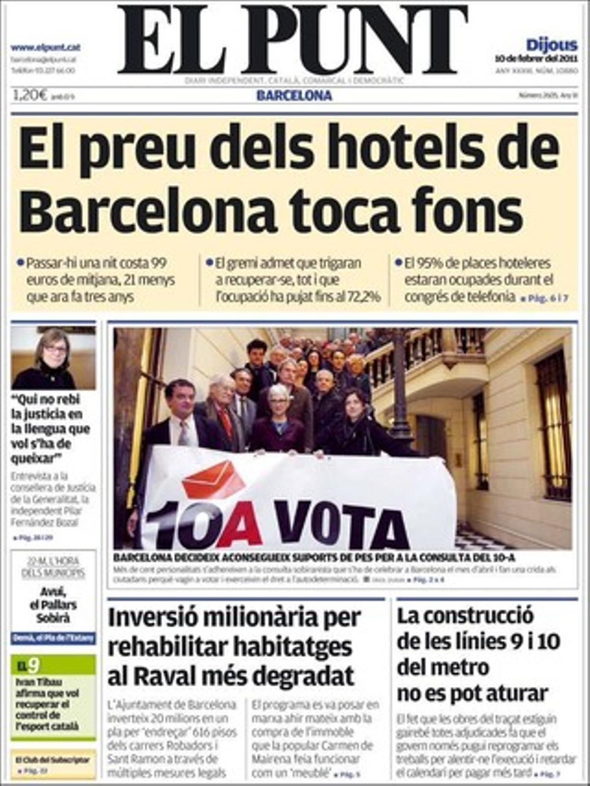 A dins ’El Punt’ realça que Salgado ofega les caixes exigint-los la màxima solvència.