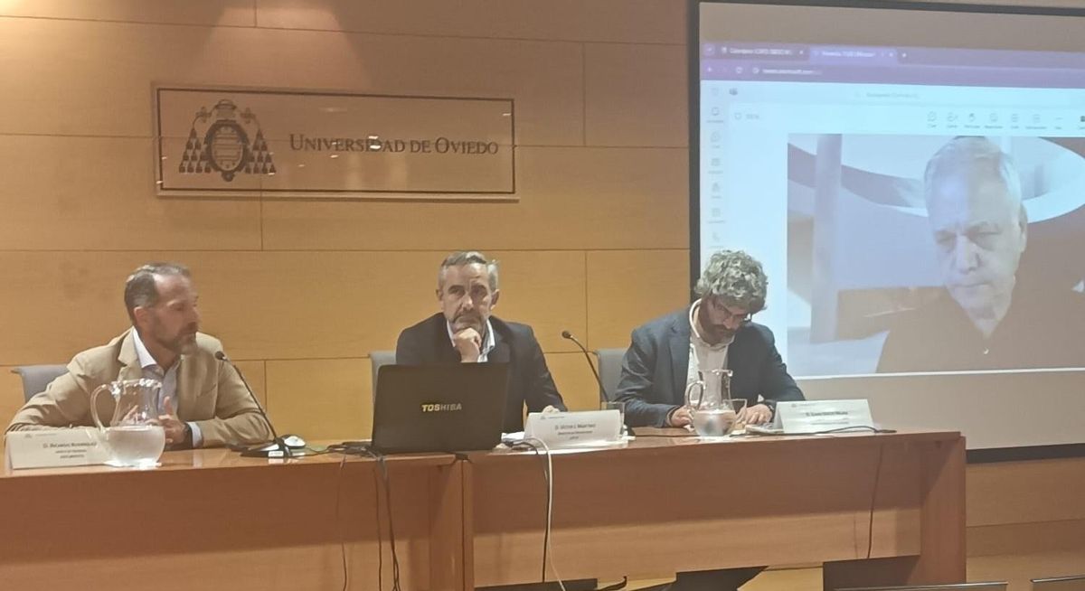 Ricardo Rodríguez, Víctor Martínez, Ícaro Obeso y Guillermo Ulacia en pantalla.