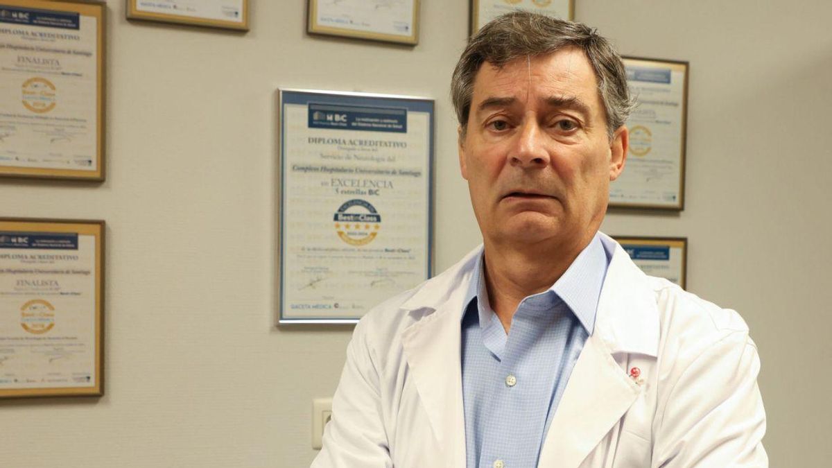 El neurólogo José María Prieto, esta semana en Santiago.