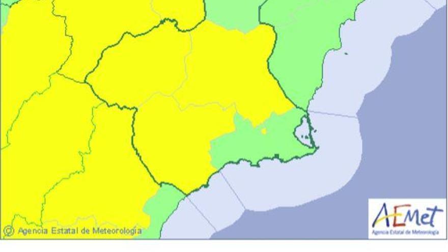 Las tormentas alcanzarán el Valle del Guadalentín y la Vega del Segura