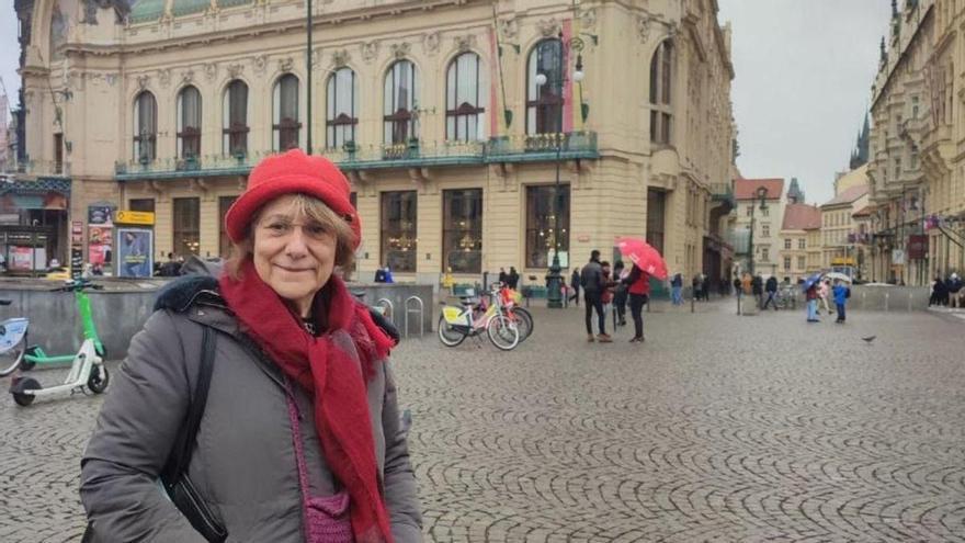 Pilar Bonet,  en Praga  el pasado mes de febrero.