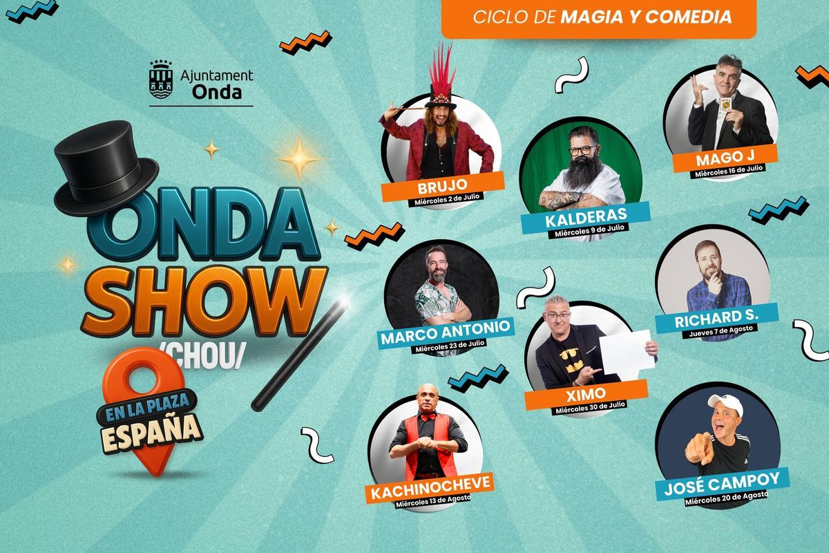 Calendario de espectáculos de 'Onda Show'.