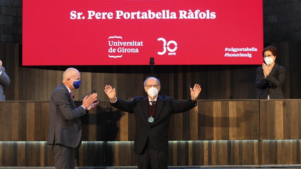Pere Portabella, doctor honoris causa de la Universitat de Girona
