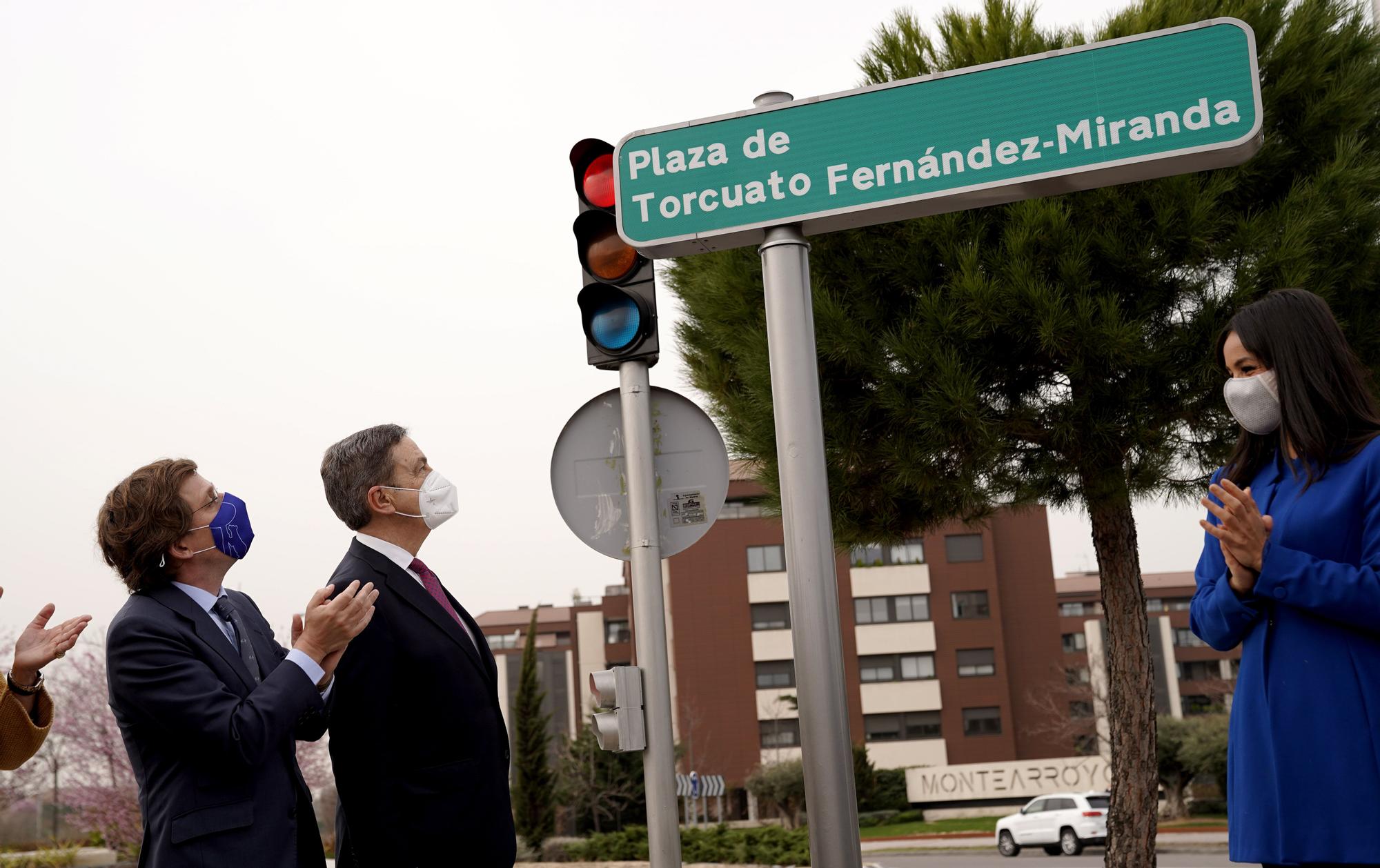 Homenaje en Madrid a Torcuato Fernández-Miranda con la concesión de una plaza en Fuencarral