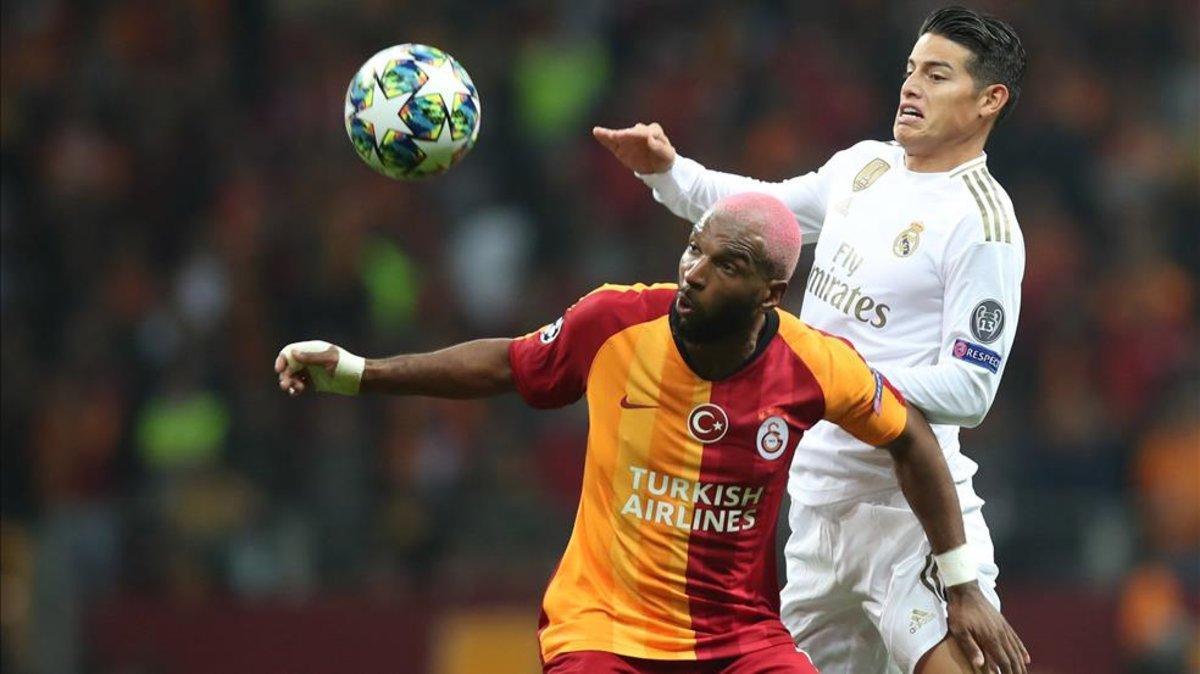 James, en un partido ante el Galatasaray