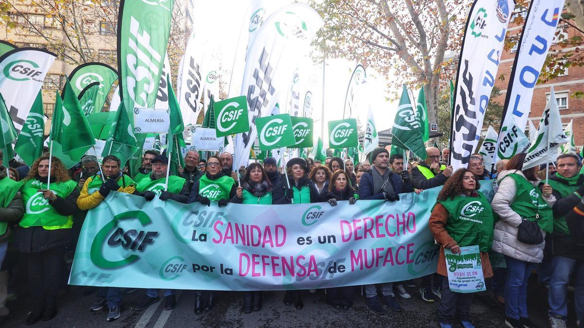 Protesta de CSIF frente a Muface (archivo)
