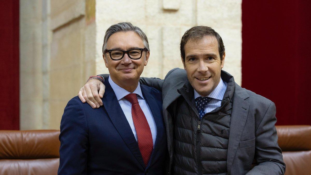 Javier Cortés, junto a Manuel Gavira.