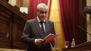 Germà Gordó, en el Parlament.