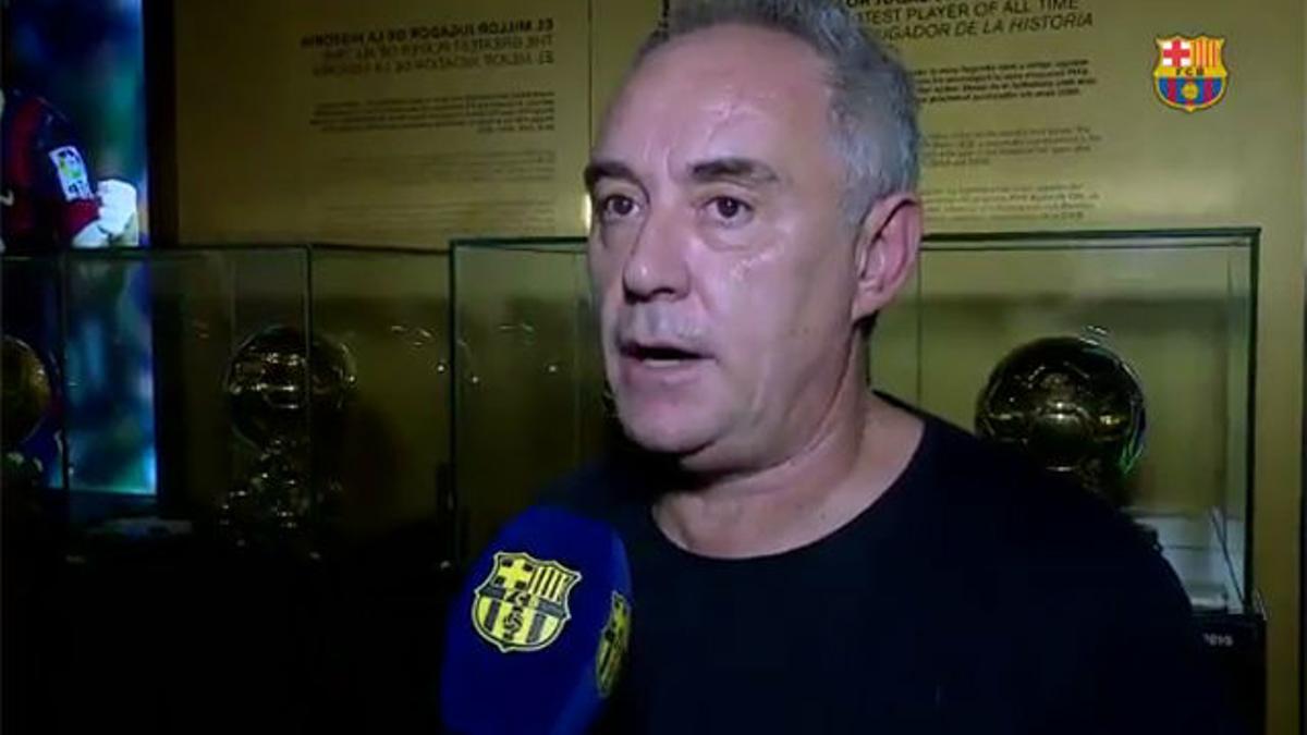 Ferran Adrià: visita de genio al Museo del Barça