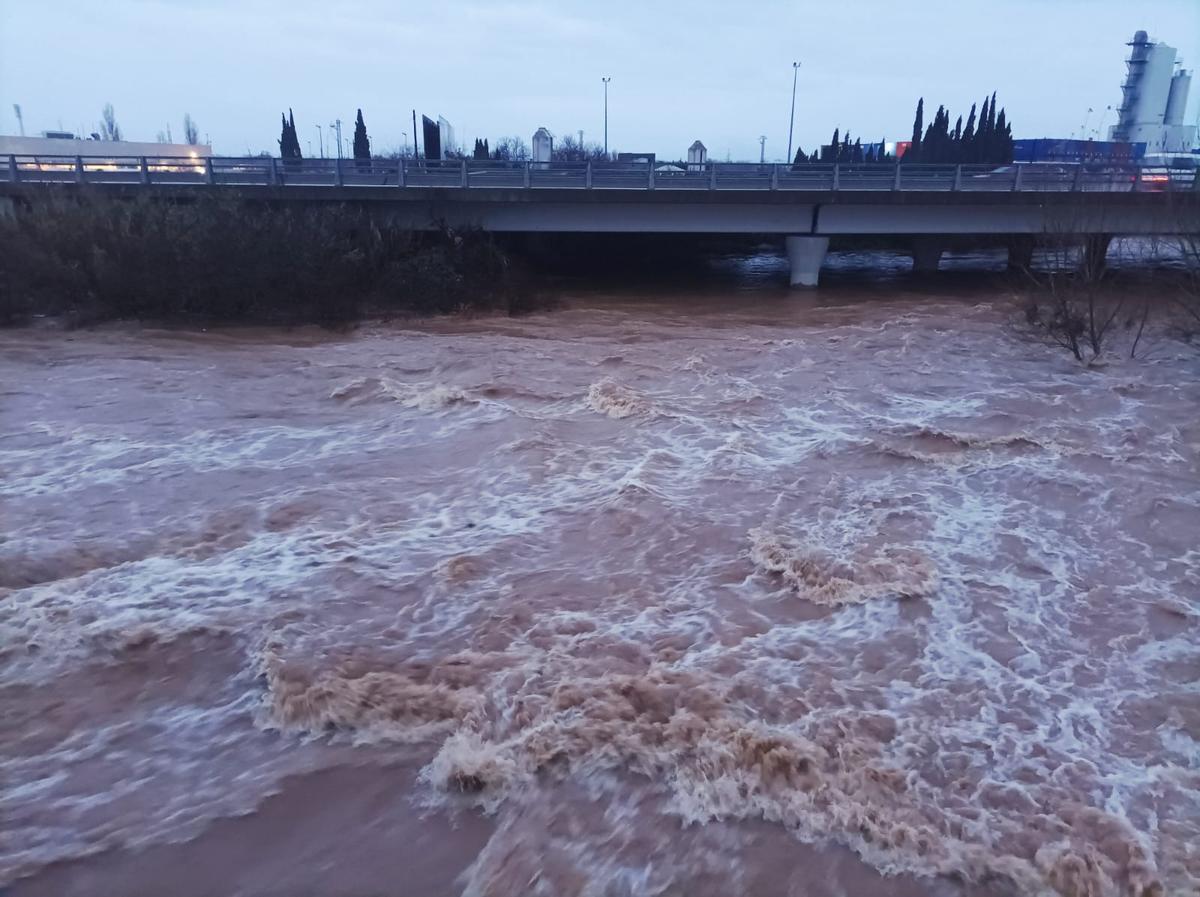 El riu Manol, aquest matí.