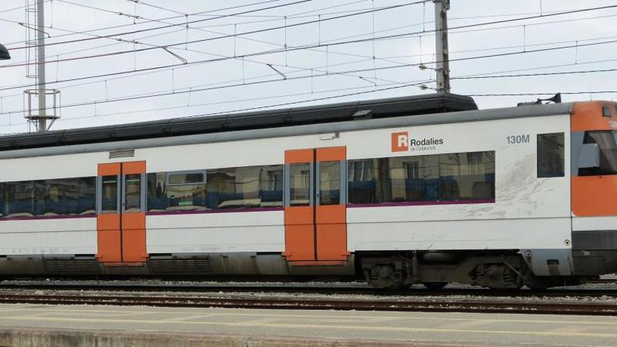 Imatge d&#039;arxiu d&#039;un tren de Rodalies